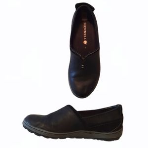 MERRELL PERFORMANCE MOVE LEATHER LOAFERS 5.5